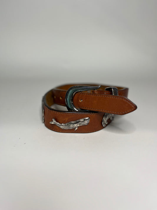 Honest 92' Leather Wild Animals Belt