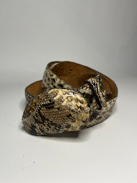 Cobra Snakeskin Belt