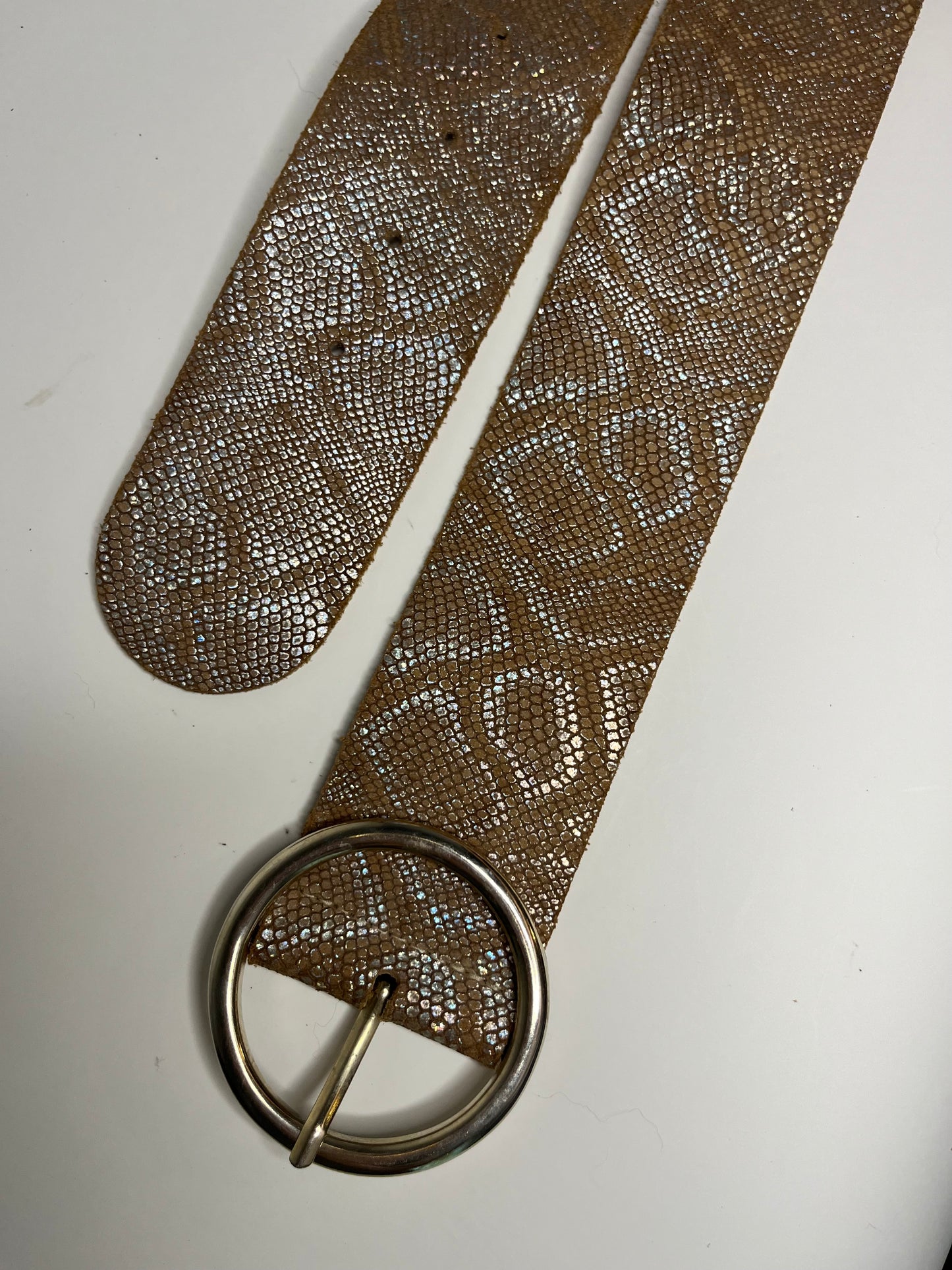 Amsterdam Heritage Boa Printed Leather Belt