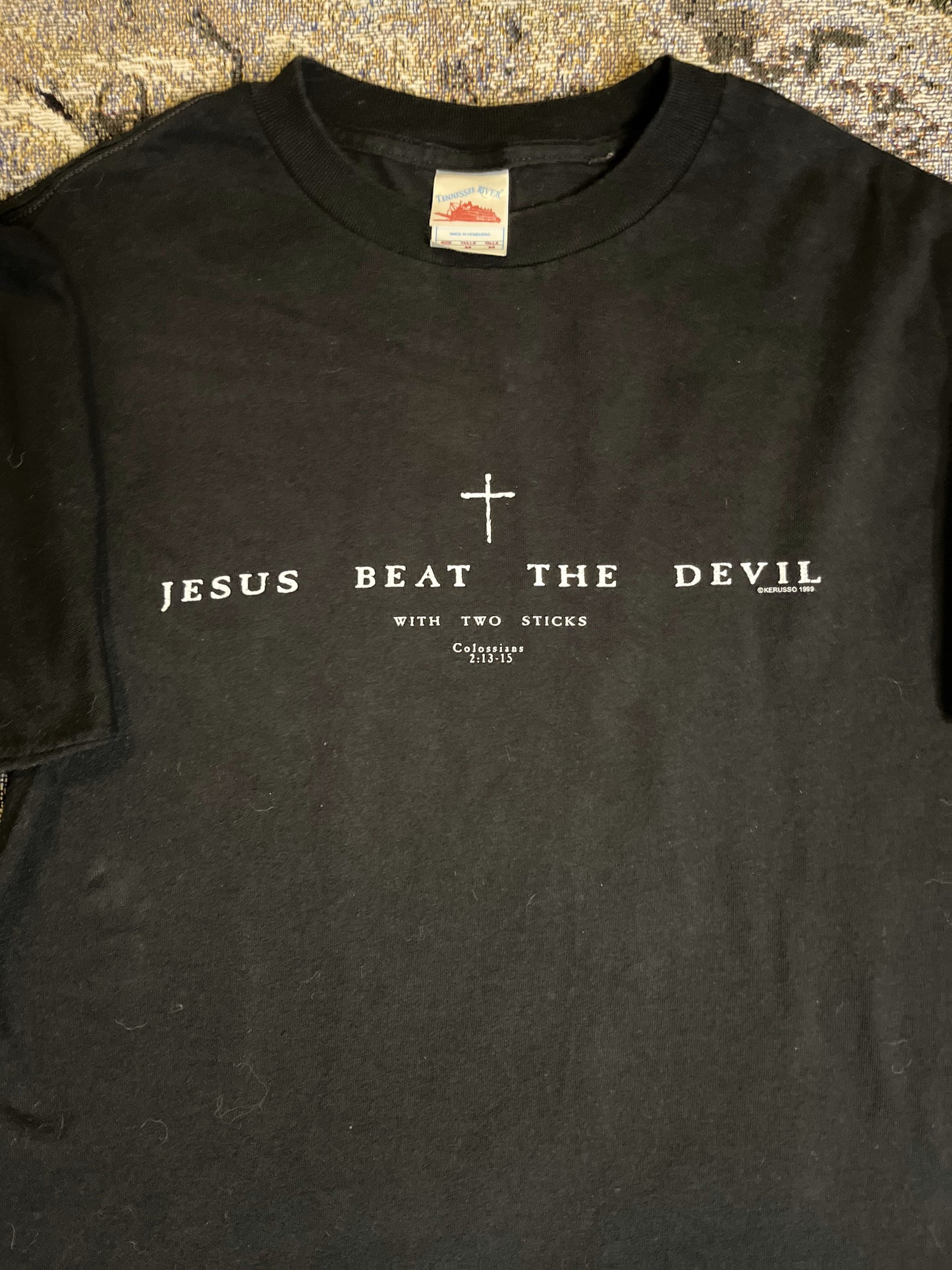 90s Jesus Beat The Devil T-Shirt