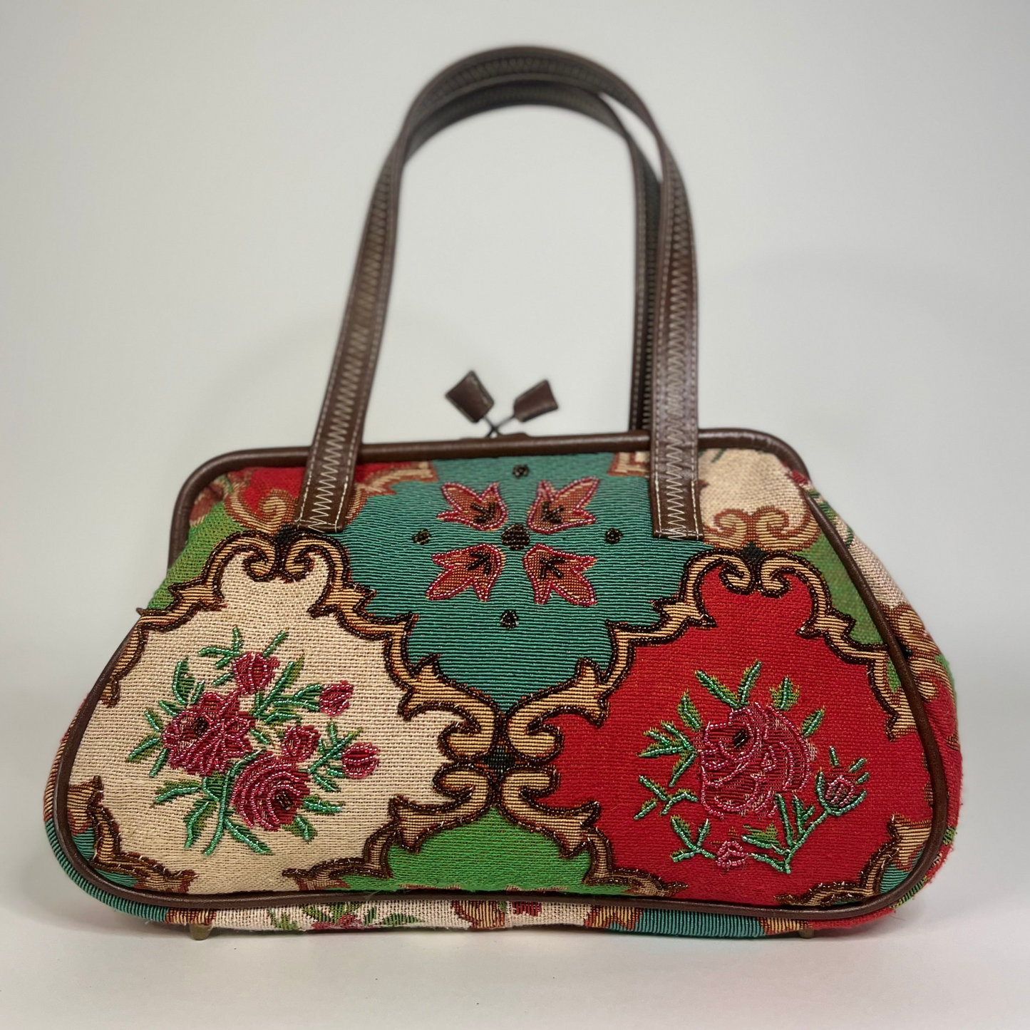 Beaded Tapestry Handbag