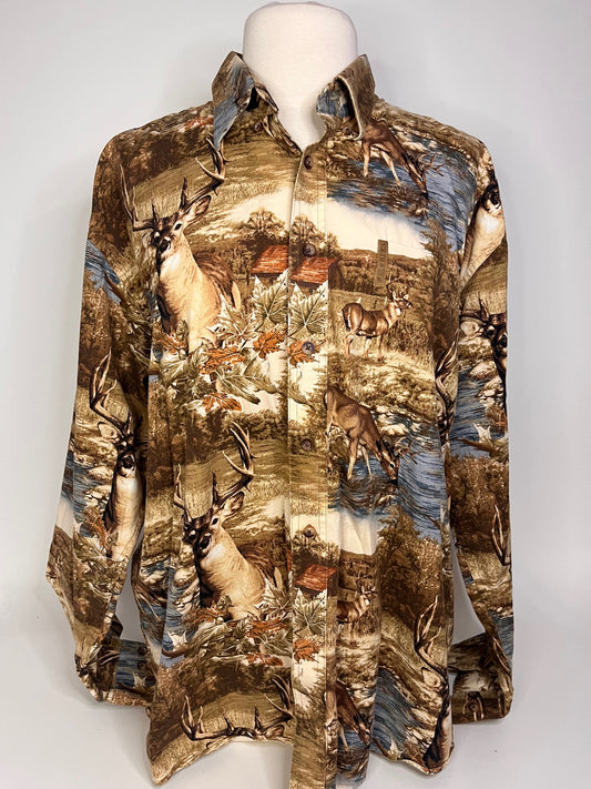 North River Outfitters Deer Button Down