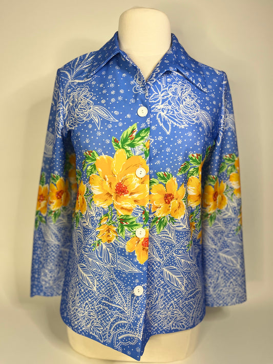 Vintage Miami Express Floral Button Down