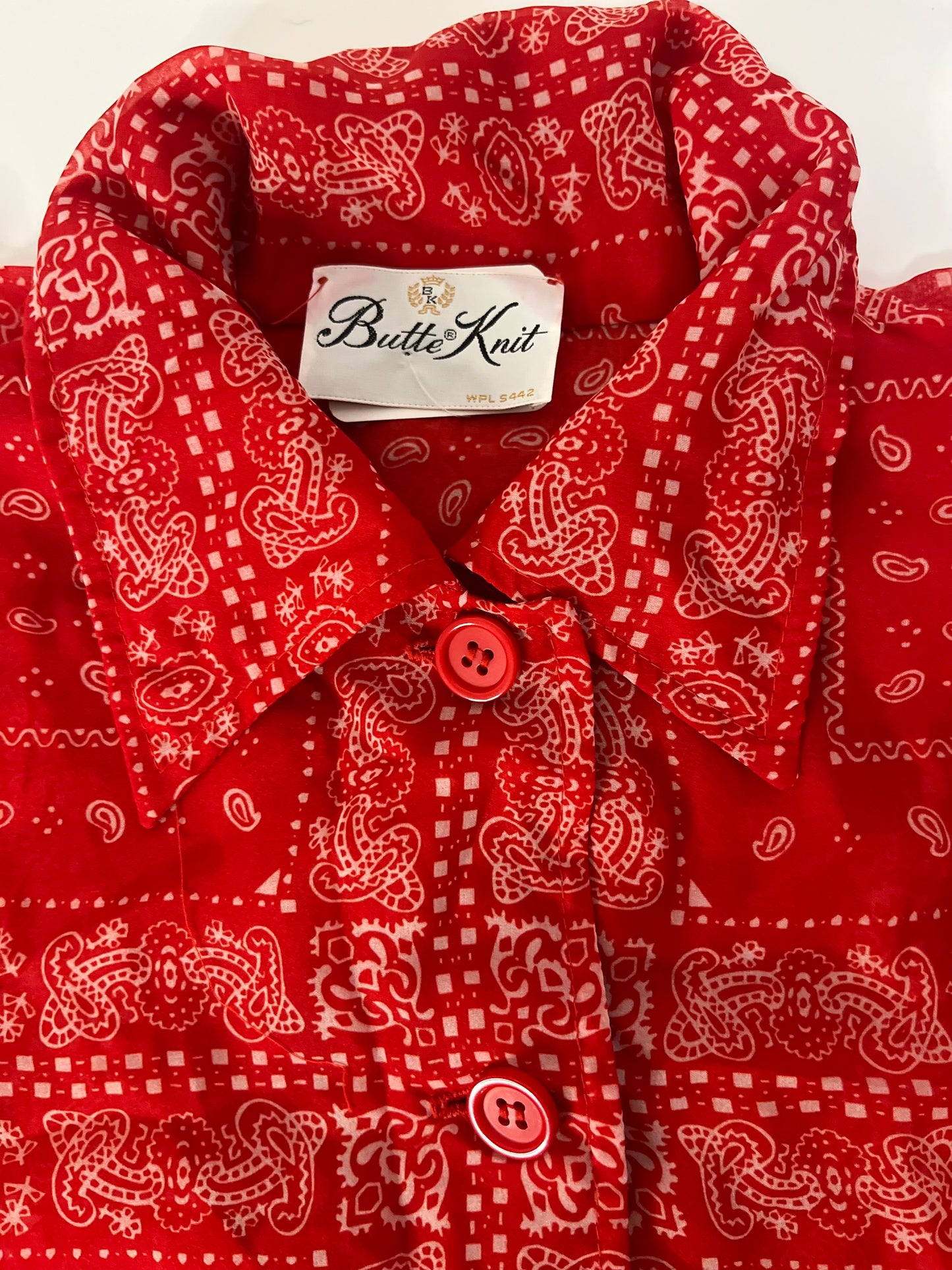 1960's/1970's Butte Knit Button Up Shirt